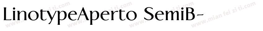 LinotypeAperto SemiB字体转换